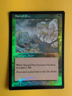 Sacred Prey. Beast Mercadian Masques. FOIL. Magic the Gathering Card. - Image 3