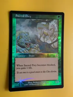 Sacred Prey. Beast Mercadian Masques. FOIL. Magic the Gathering Card. - Image 4
