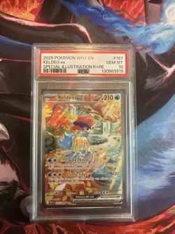 Pokemon TCG Keldeo EX Card 167/086 Sir White Flare PSA 10 Gem Mint - Image 1