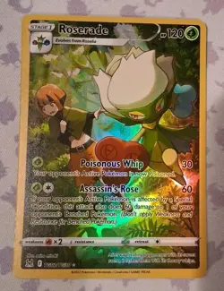 Roserade TG02/TG30 Silver Tempest Trainer Gallery Pokemon Card NM - Image 1