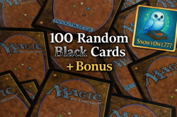 100 Random MTG Black Cards Bundle! Rares + Bonus | Magic: The Gathering - Image 1