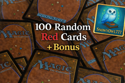 100 Random MTG Red Cards Bundle! Rares + Bonus | Magic: The Gathering - Image 1