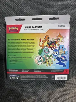 Pokemon TCG First Partner Illustration Collection Series 1 - 3 Packs Promo - Image 2