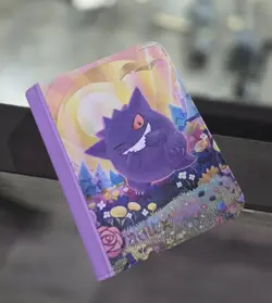 Vault X 4 Pockets Zippered Pokemon TCG Card Binder Album Gengar Purple - Image 1