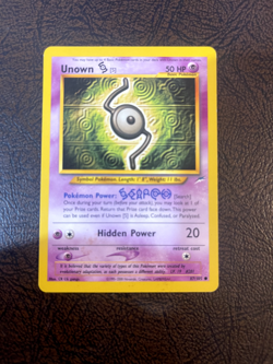 Pokemon Card Vintage Unown S Neo Destiny 87/105 WotC LP - Image 1
