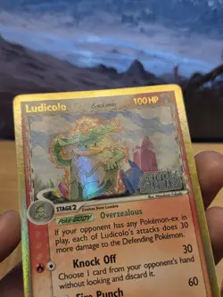 Pokemon Ludicolo Crystal Guardians 6/100 Stamped Reverse Holo Lightly Played - Image 2