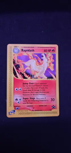 Pokemon TCG Rapidash Pokemon Center NY 51/53 Wotc Promo 60 HP Stage 1 Regular - Image 3