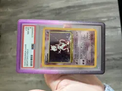 2000 Pokemon Base Set 2 10/130 Mewtwo Holo PSA 8 - Image 1