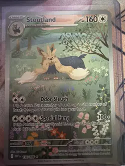 Pokemon TCG - Stoutland (IR) - 156/086 - S&V - White Flare - Near Mint - Image 1