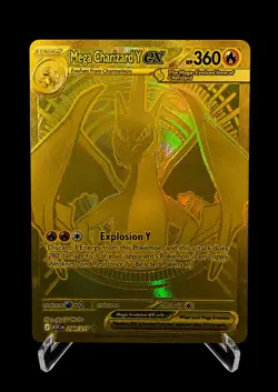 Mega Charizard Y EX 294/217 Pokemon Gold Hyper Rare Ascended Heroes Pack Fresh - Image 1