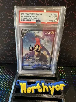 Pokemon TCG Garchomp V TG23/TG30 Astral Radiance PSA 10 GEM MINT - Image 1