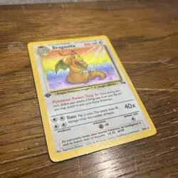1999 POKEMON FOSSIL 1ST EDITION #4 DRAGONITE-HOLO - Image 2