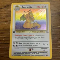 1999 POKEMON FOSSIL 1ST EDITION #4 DRAGONITE-HOLO - Image 5