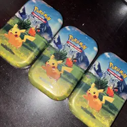 Pokemon Ascended Heroes Pikachu Mini Tin Lot of (3) Sealed - Image 1