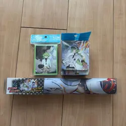 Pokemon Official Playmat Deck Shield Deck Case Set N Reshiram Zekrom Japanese - Image 1