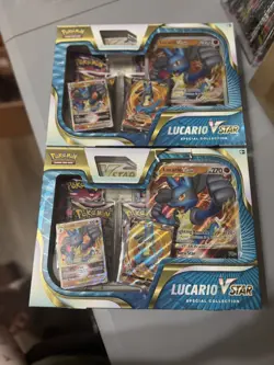 Pokemon TCG Lucario V Star Special Collection Factory Sealed Fusion - Damaged - Image 1