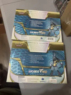 Pokemon TCG Lucario V Star Special Collection Factory Sealed Fusion - Damaged - Image 2