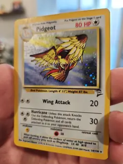 Pidgeot Holo Rare Base Set 2 Pokemon Lightly Played Japanese Pinsir Jungle Holo - Image 3
