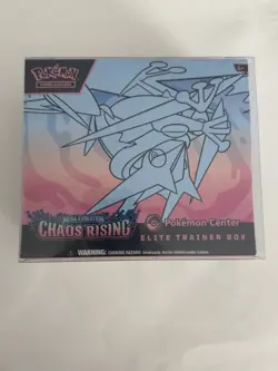 Chaos Rising Pokemon Center ETB Elite Trainer Box IN HAND with protective case - Image 1