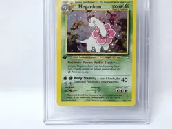 POKEMON NEO GENESIS 1ST EDITION MEGANIUM HOLO #11 BGS 8.5 NICE!!!!!! - Image 5