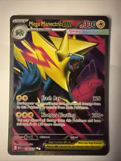 Pokemon TCG Mega Evolution MEG | Mega Manectric EX 158/132 Ultra Rare Full Art - Image 1