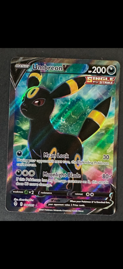 Pokemon Umbreon V 188/203 Evolving Skies Full Art Ultra Rare Holo HP 200 - Image 1