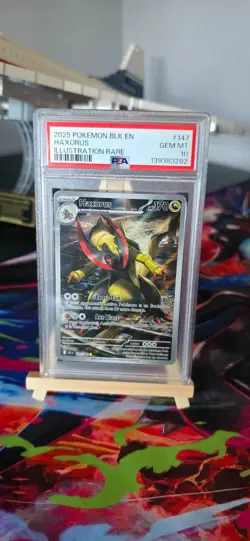 Pokemon TCG Haxorus 147/086 Black Bolt PSA 10 - Image 1