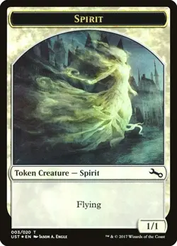 FOIL Spirit Token 10x - White - Engle Art - UST Unstable MTG Magic NM - Image 1