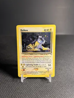 Pokemon TCG Raikou 13/64 Neo Revelation Holo LP - Image 1
