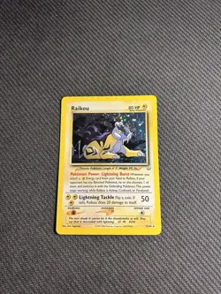 Pokemon TCG Raikou 13/64 Neo Revelation Holo LP - Image 3