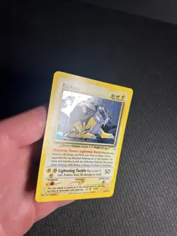 Pokemon TCG Raikou 13/64 Neo Revelation Holo LP - Image 4
