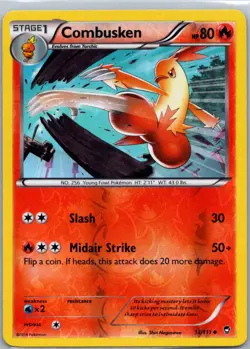 Pokemon TCG Combusken 13/111 Furious Fists Rev Holo NM - Image 1
