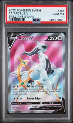 PSA 10 Gem Mint Arceus V #165 Pokemon TCG 2022 SWSH - Image 1