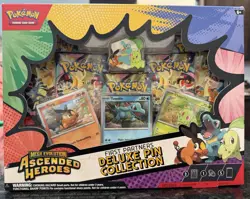 Pokemon TCG Ascended Heroes First Partner Deluxe Pin Collection Box Sealed New - Image 1