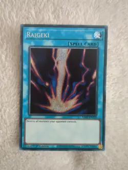 RA05-EN110 Raigeki Secret Rare 1st Ed YuGiOh - Image 1