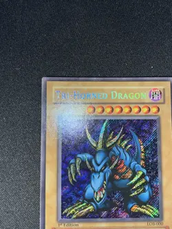 2002 YU-GI-OH! LOB EYES WHITE DRAGON EN 1ST ED #LOB-000 TRI-HORNED GLOSSY - Image 4