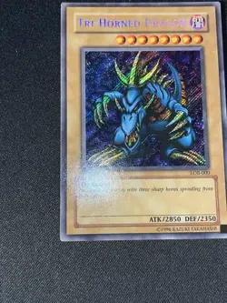 2002 YU-GI-OH! LOB EYES WHITE DRAGON EN 1ST ED #LOB-000 TRI-HORNED GLOSSY - Image 5