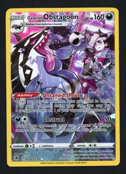 Galarian Obstagoon TG10/TG30 Astral Radiance Ultra Rare Pokemon TCG - Image 1