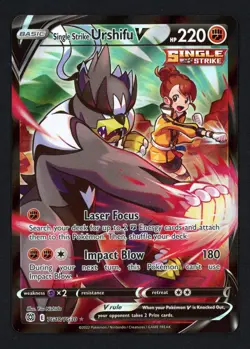 Single Strike Urshifu V TG18/TG30 Brilliant Stars Ultra Rare Pokemon TCG - Image 1