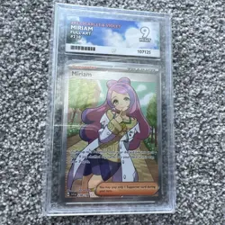 Pokemon TCG Miriam Full Art Trainer Scarlet & Violet Base 238/198 Graded Ace 9 - Image 1