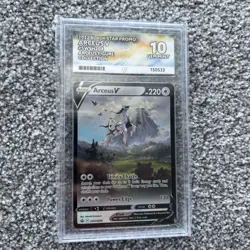 Arceus V 166/172 - Pokemon Brilliant Stars 2022 - Special Art ACE 10 Graded - Image 1