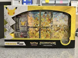 Pokemon Celebrations 25th Anniversary Pikachu V-union Collection Box Sealed - Image 1