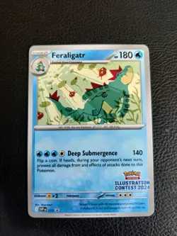 Pokemon TCG - Feraligatr SVP213 Black Star Promo Illustration Contest 2024 - Image 1