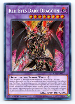 Red-Eyes Dark Dragoon - RA02-EN021 - Secret Rare - 1st Edition Yugioh - Image 1