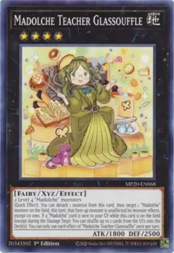 1x (NM) Madolche Teacher Glassouffle - MP20-EN068 - Common - 1st Edition YuGiOh - Image 1