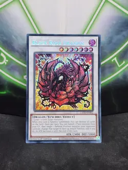 Yugioh Black Rose Dragon L5DD-ENS02 Secret Rare 1st Edition NM - Image 1