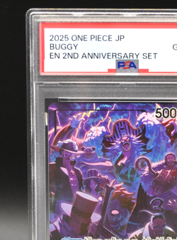 PSA 10 Buggy L OP09-042 ONE PIECE English 2nd Anniversary Set Japanese Ver. - Image 5