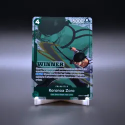 Roronoa Zoro ONE PIECE Card Game Promo EB02-019 (Winner Pack 2025 Vol. 3) NM - Image 1