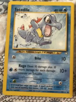 Pokemon Vintage 2000 NEVER PLAYED Totodile 4 Card Lot Neo Genesis 80/111 81/111 - Image 2