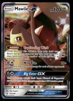Pokemon Cards Mawile GX 141/236 Unified Minds Holo GX Rare NM - Image 1
